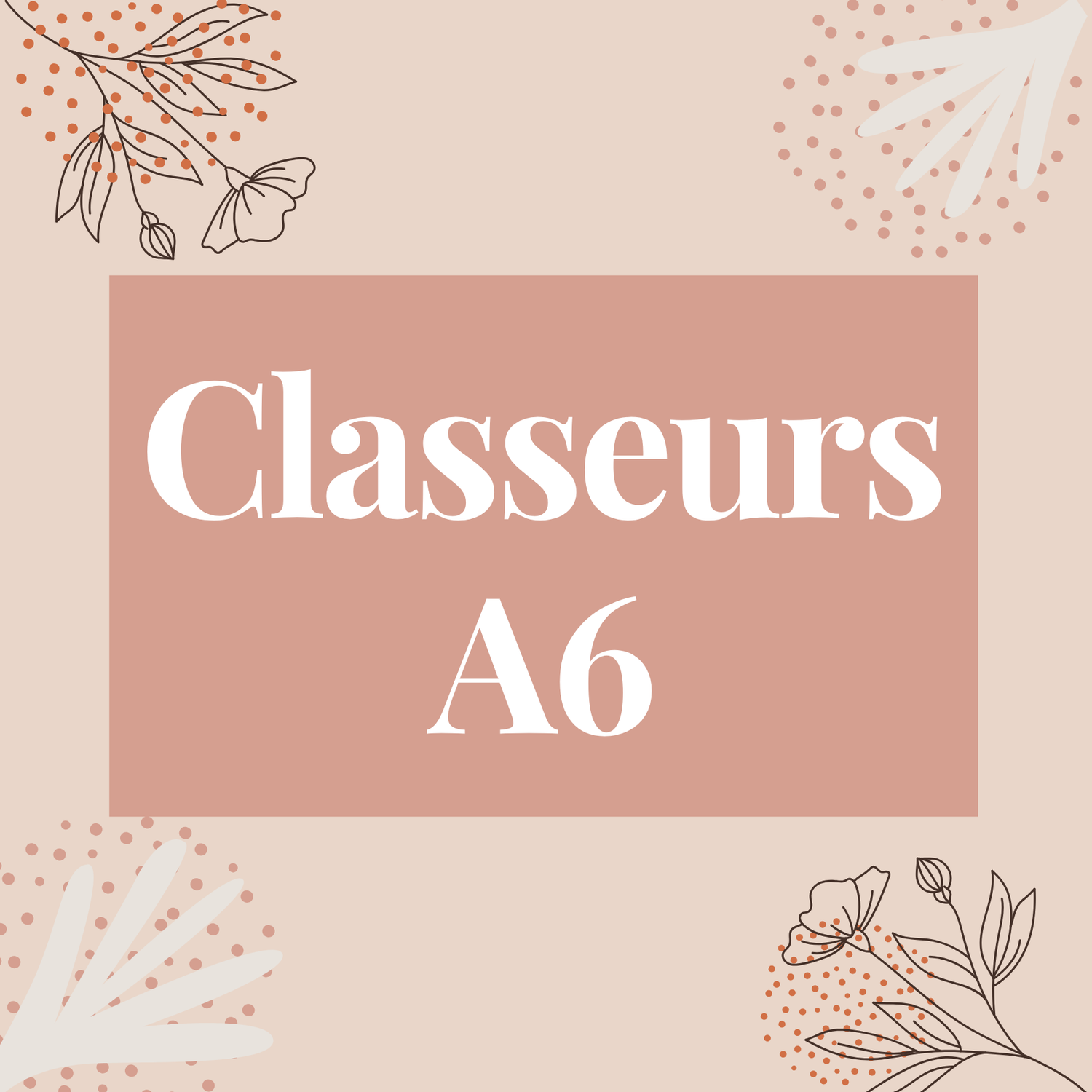 Classeurs A6