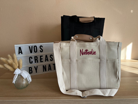 Sac fourre tout à compartiments personnalisé