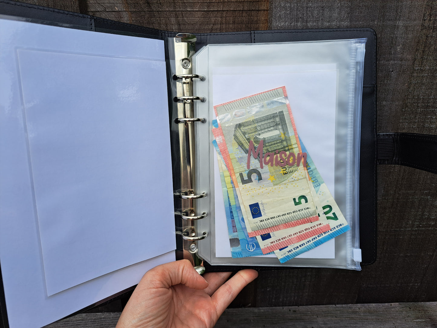 A5 Enveloppe budget zip personnalisée + tracker en option