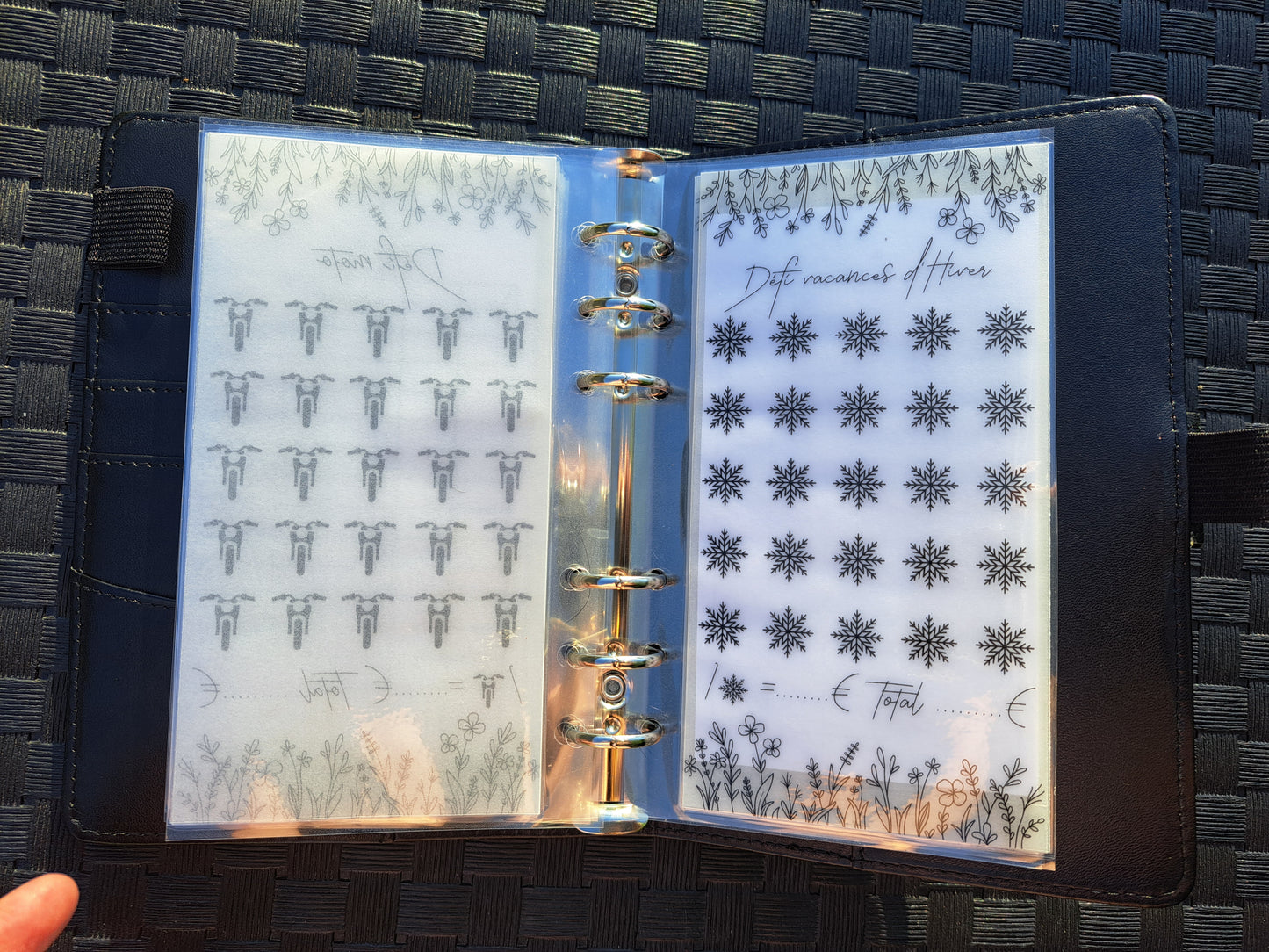 A6 Enveloppe défis minimaliste plastifiée