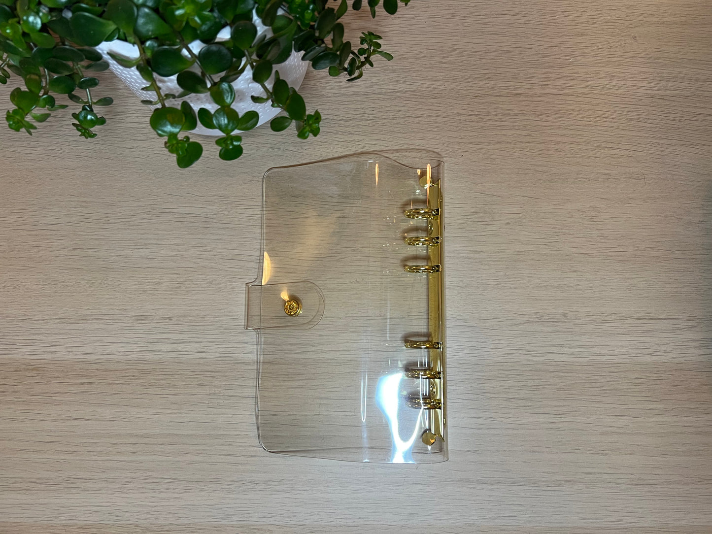 Classeur A6 attaches dorées