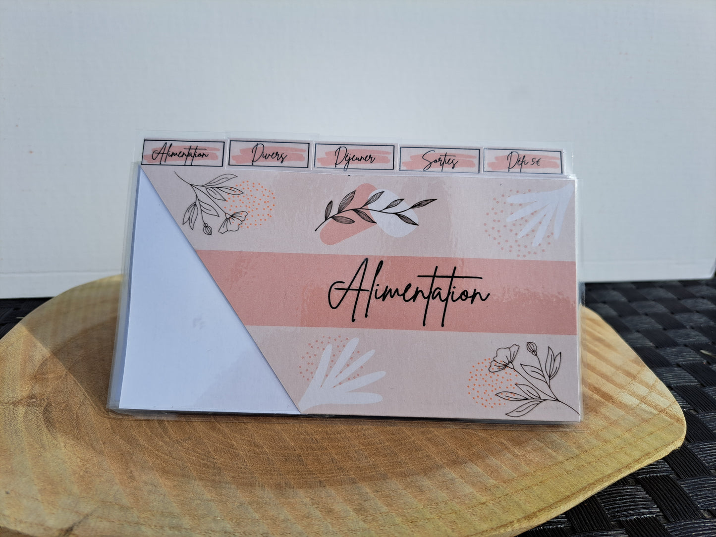 5 enveloppes portefeuille plastifiées personnalisées