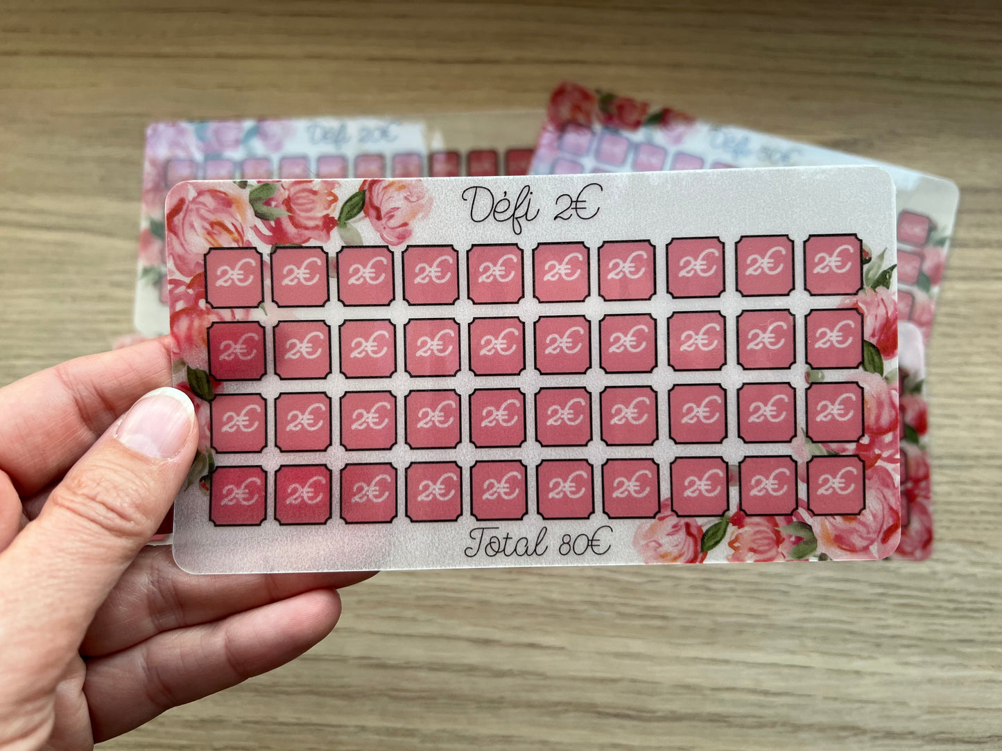 Fiche défis fleuri et trousse rose en option