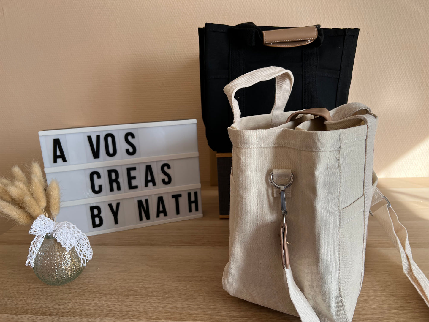 Sac fourre tout à compartiments personnalisé