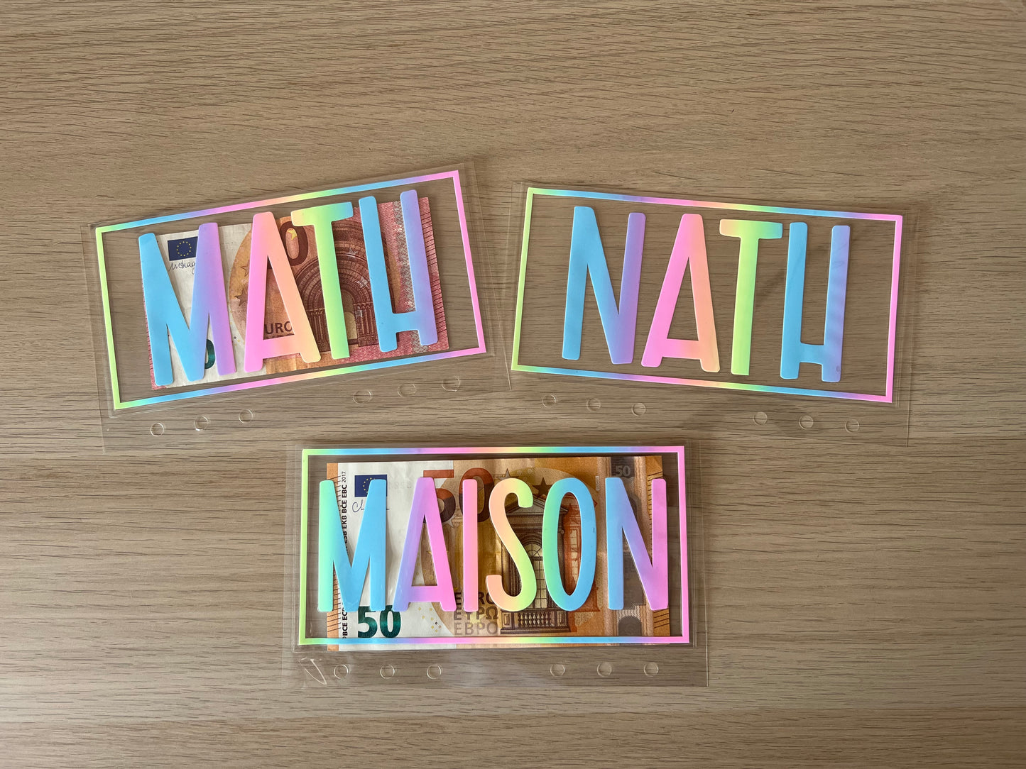 A6 Enveloppes budget personnalisée