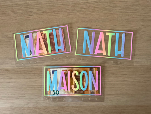 A6 Enveloppes budget personnalisée