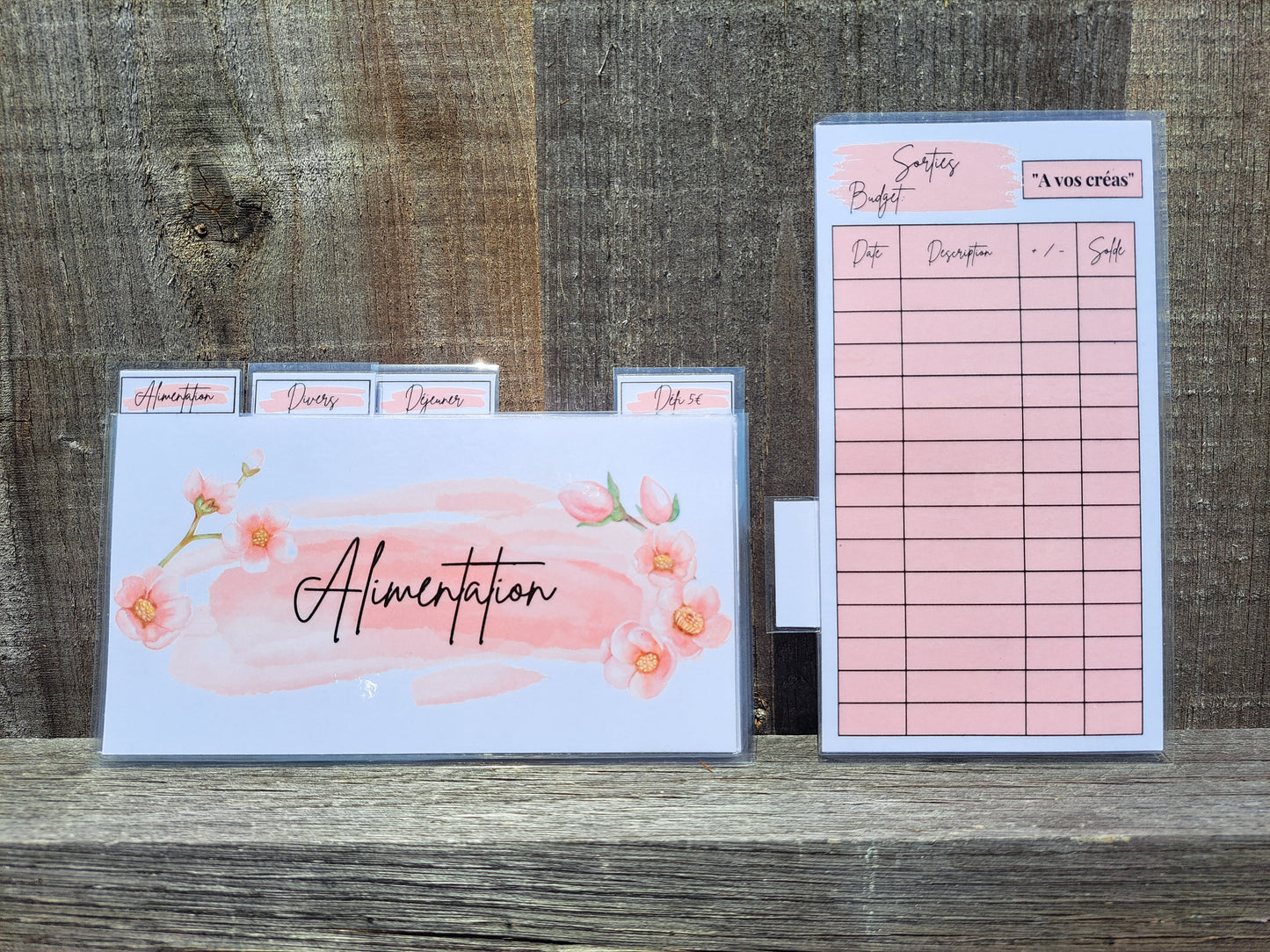 5 enveloppes portefeuille plastifiées personnalisées