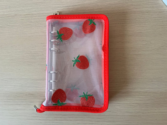 Classeur A6 à dentelle et fraises