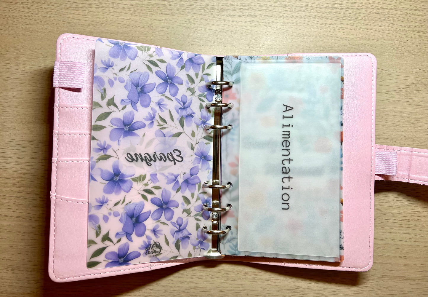 A6 ou A5 Page de garde plastifiée perforée mat