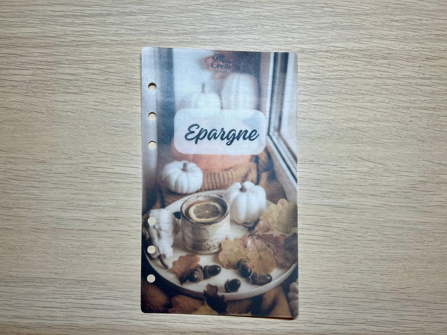 A6 ou A5 Page de garde plastifiée perforée mat