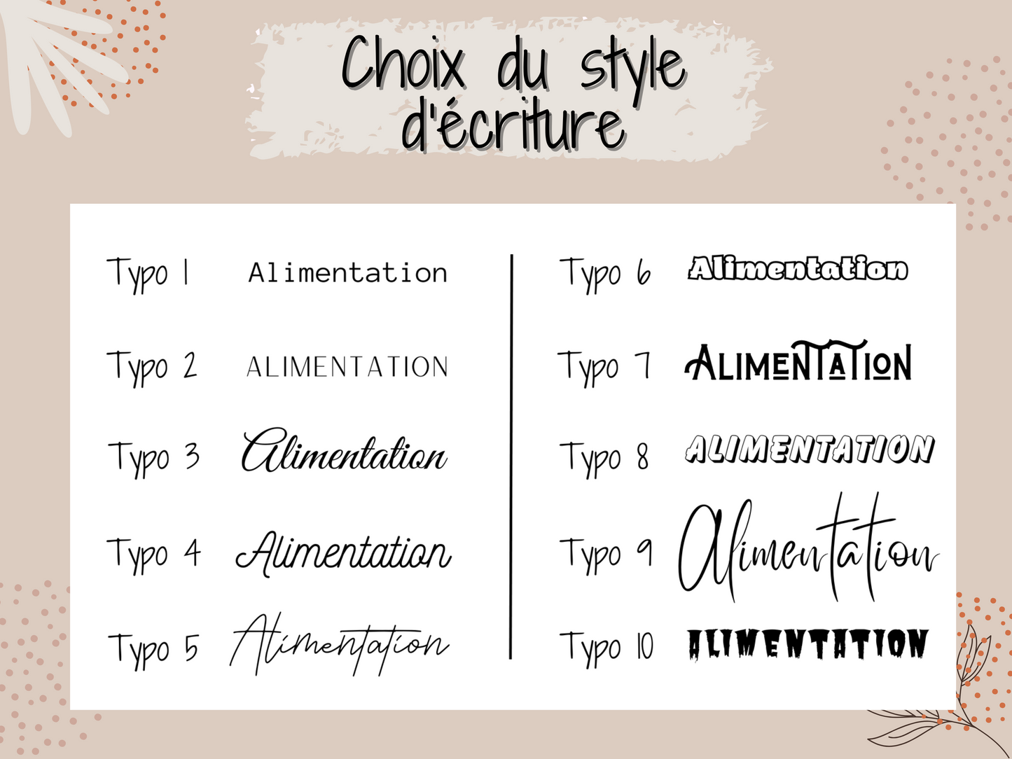 A6 enveloppe budget personalisée