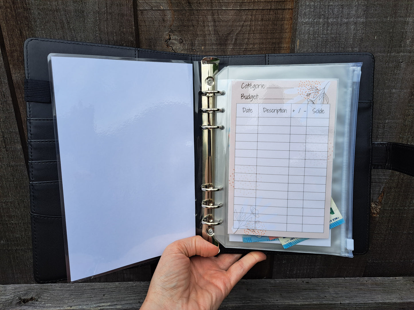 A5 Enveloppe budget zip personnalisée + tracker en option