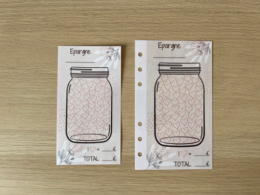 A6 Tracker épargne plastifié