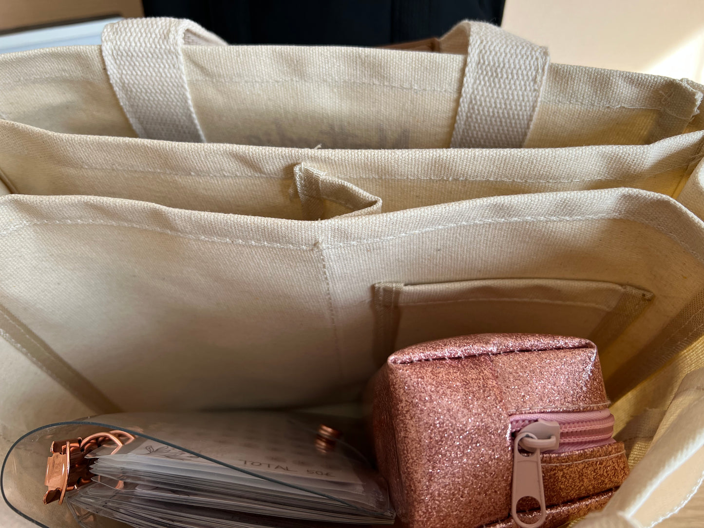 Sac fourre tout à compartiments personnalisé