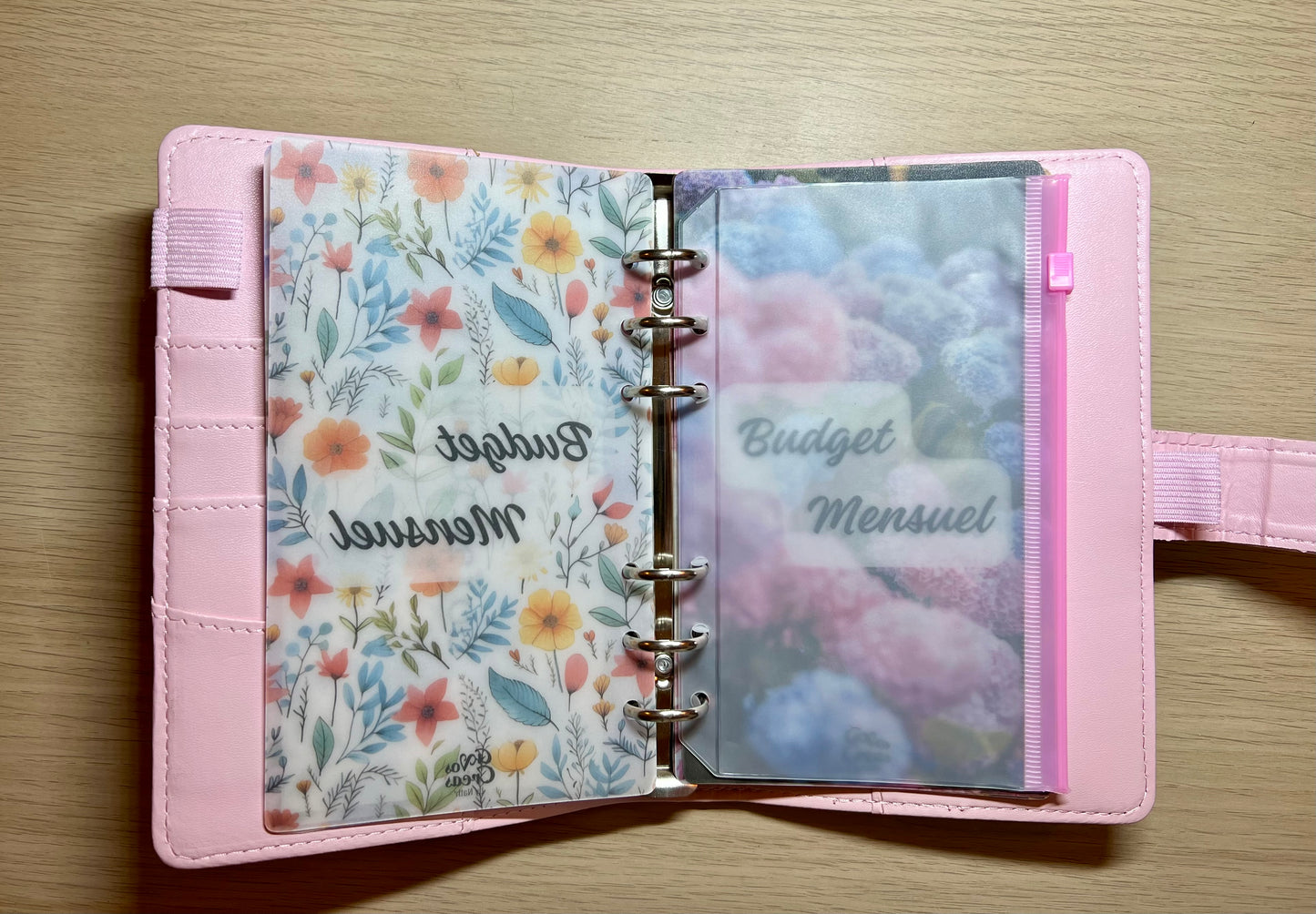 A6 ou A5 Page de garde plastifiée perforée mat