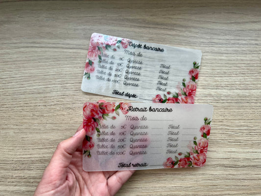 fiche retrait ou dépôt banque fleuris