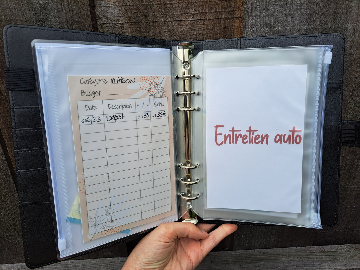 A5 Enveloppe budget zip personnalisée + tracker en option