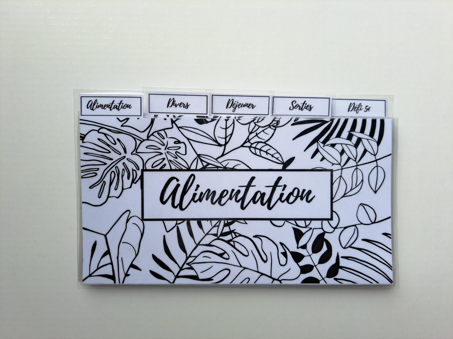 5 enveloppes portefeuille plastifiées personnalisées