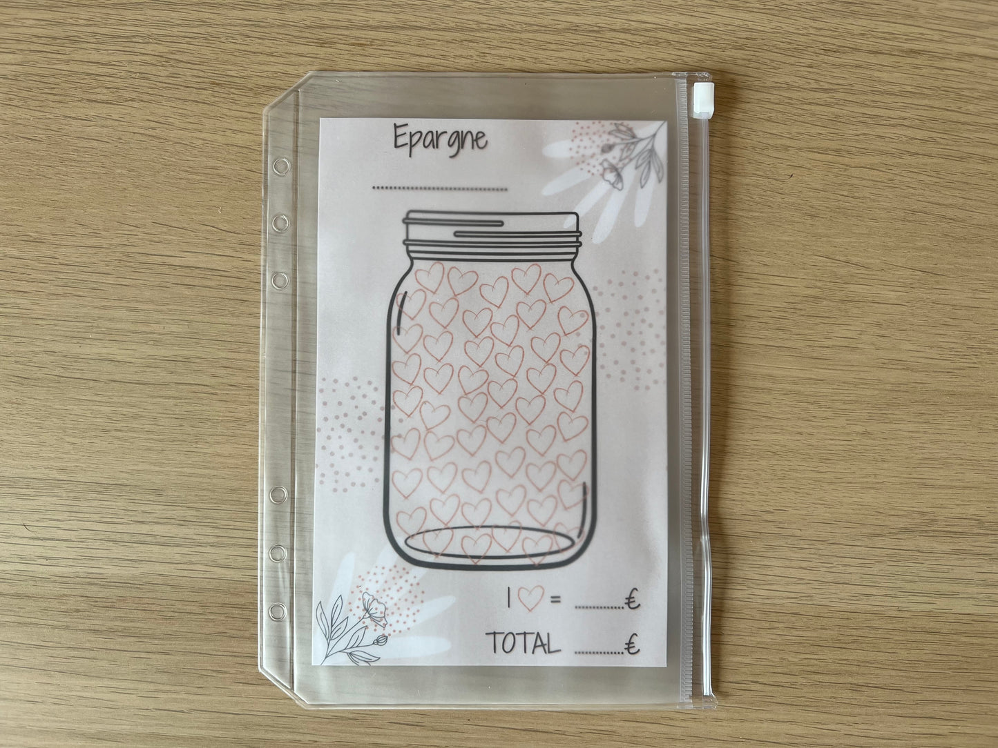 A5 Tracker épargne plastifié