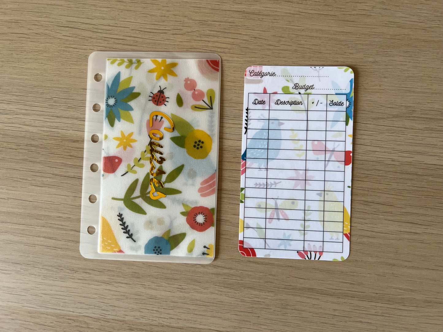 Trackers et/ou enveloppes budget A7 thème printemps