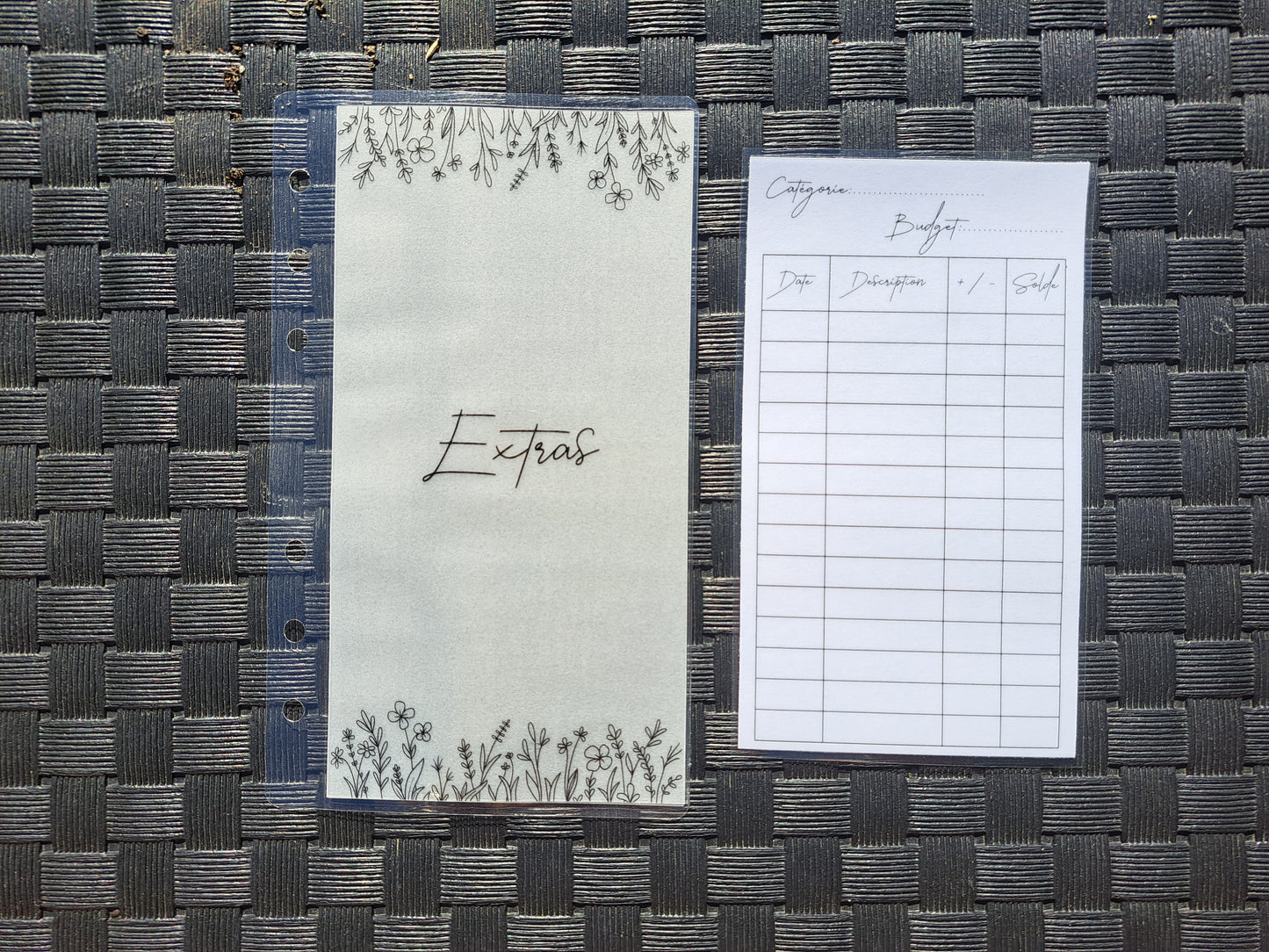 A6 enveloppe budget personalisée