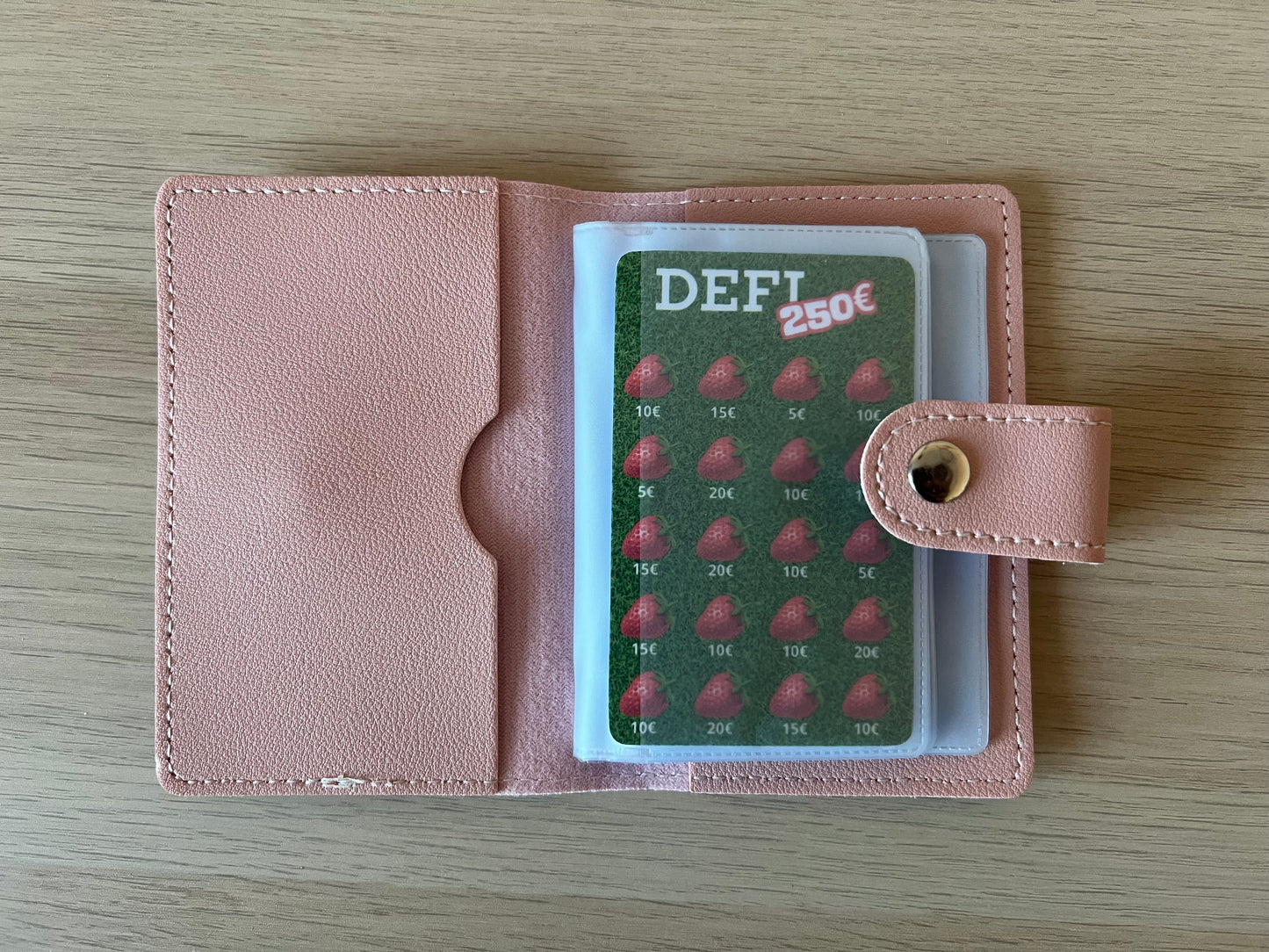 Mini défi budget fraises 250 euros, épargner 250 euros, défi budgétaire