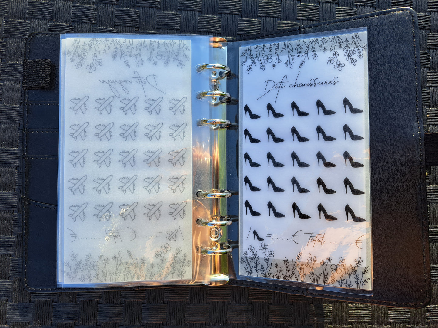 A6 Enveloppe défis minimaliste plastifiée