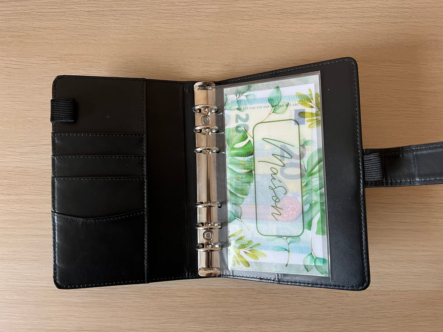 A6 Enveloppe budget plastifiée personnalisée thème jungle