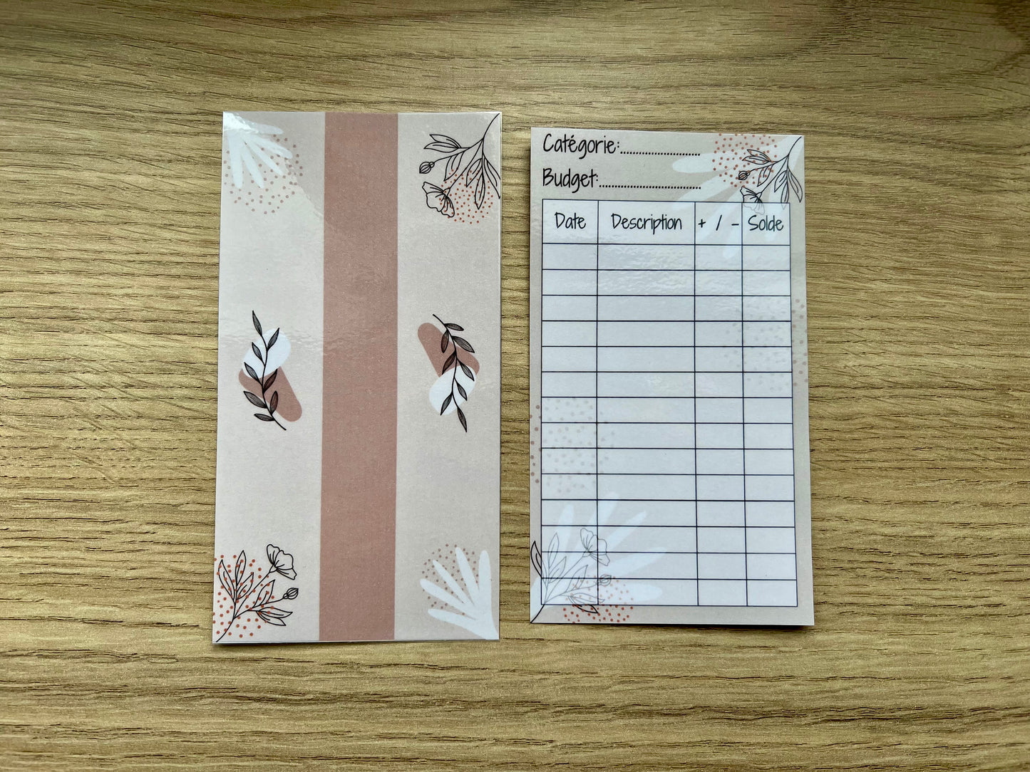 Page de garde et tracker pour enveloppe A6