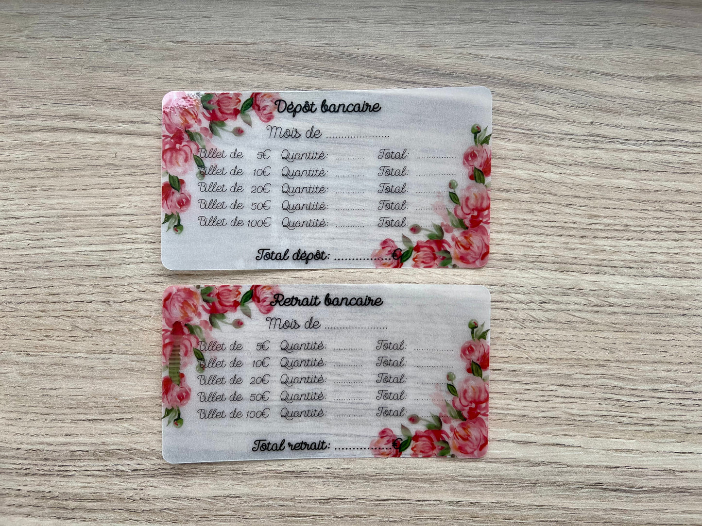 fiche retrait ou dépôt banque fleuris