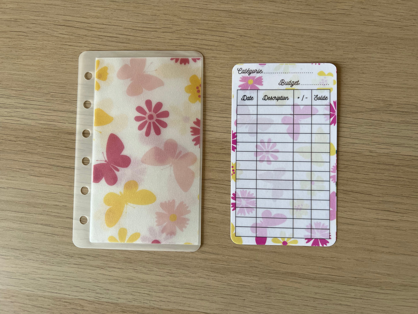 Trackers et/ou enveloppes budget A7 thème printemps