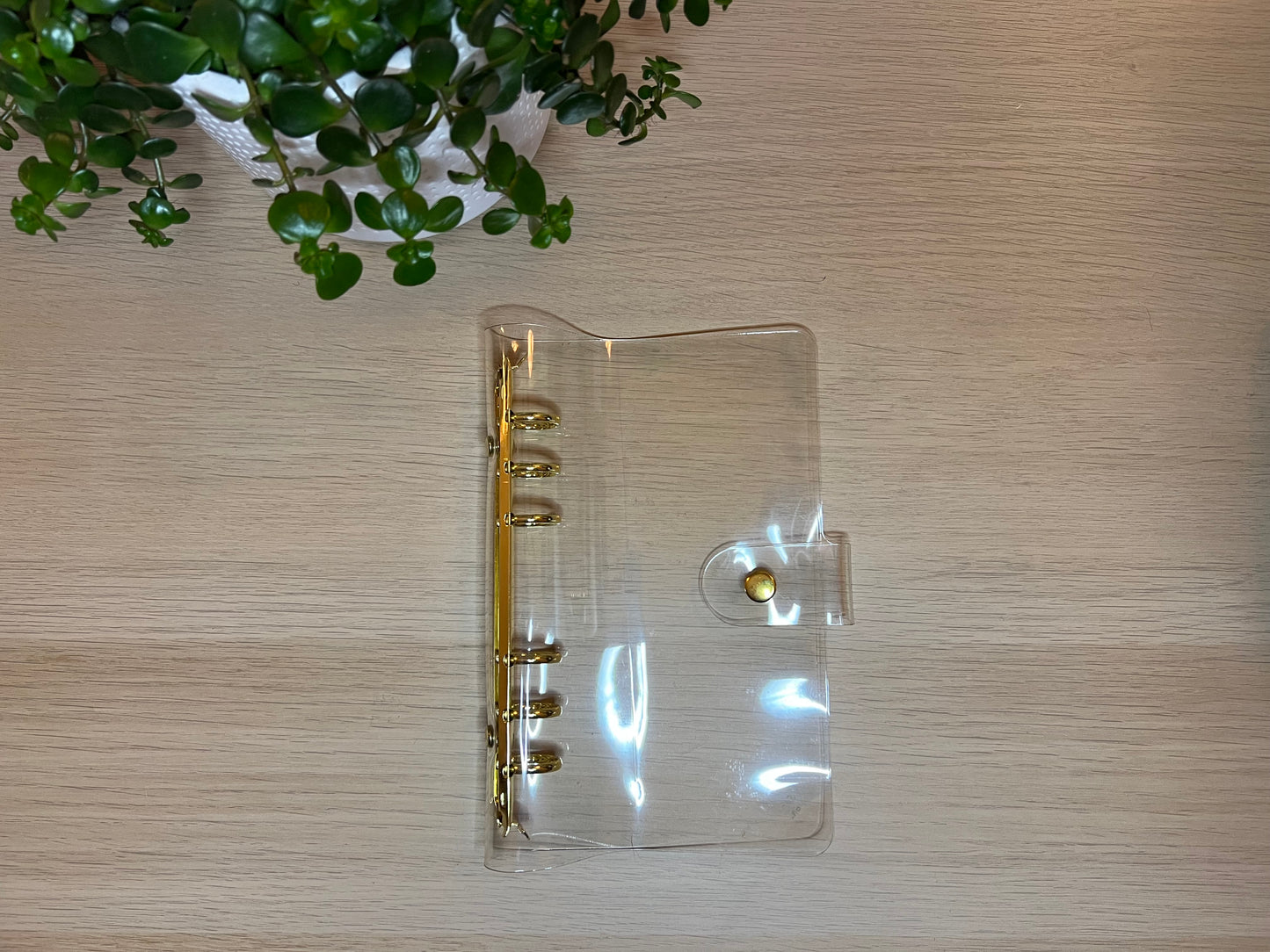 Classeur A6 attaches dorées