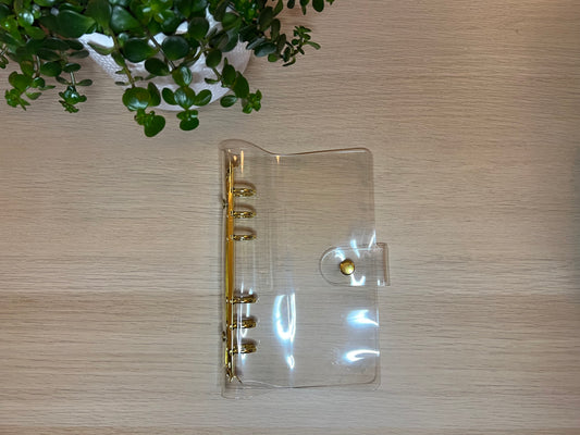 Classeur A6 attaches dorées