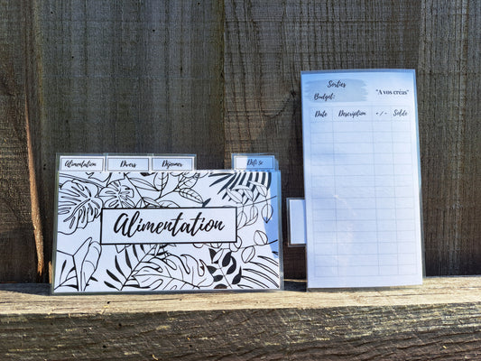 5 enveloppes portefeuille plastifiées personnalisées