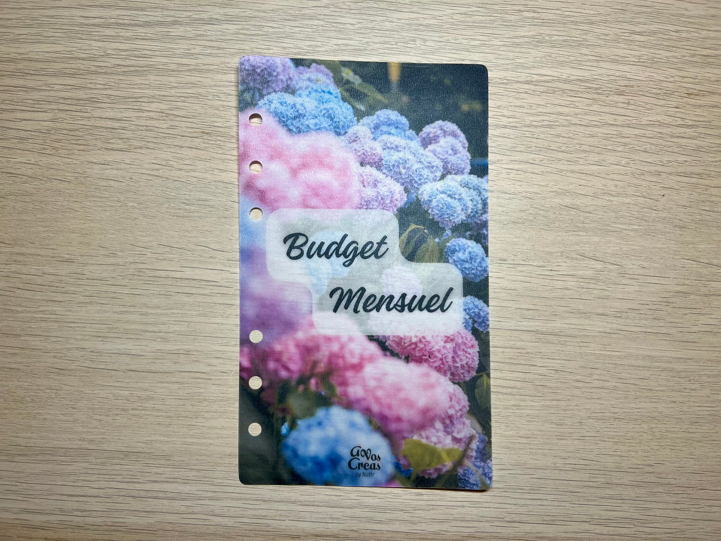 A6 ou A5 Page de garde plastifiée perforée mat