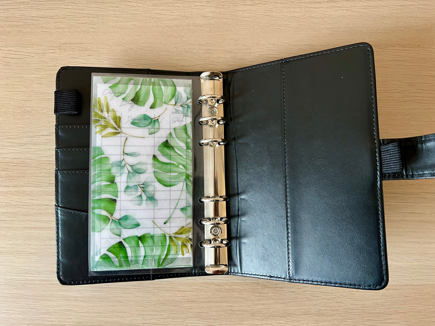 A6 Enveloppe budget plastifiée personnalisée thème jungle