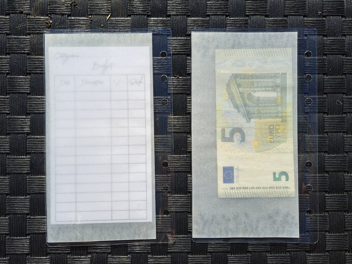 A6 enveloppe budget personalisée