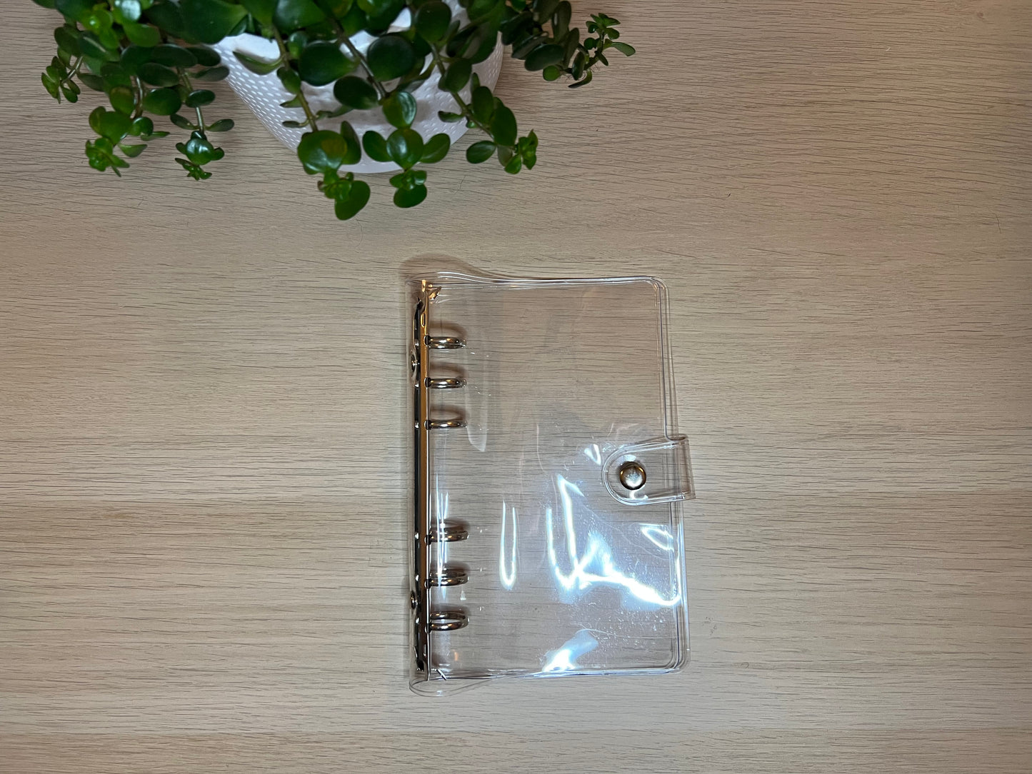 Classeur A6 attaches argentées