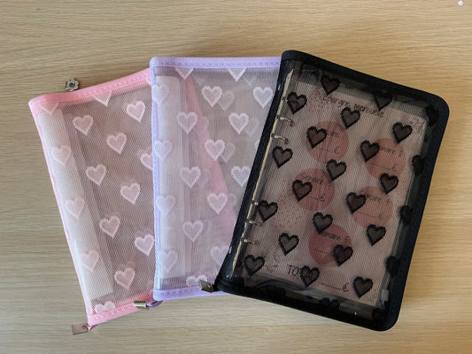 Classeur A5 à dentelle et cœurs ♥️