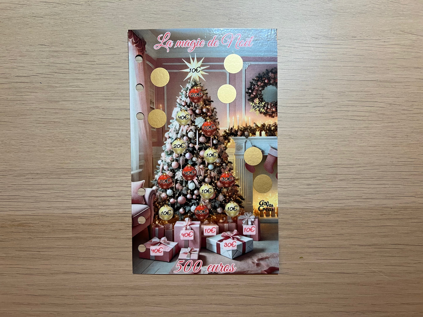 défi Noël A6 500€