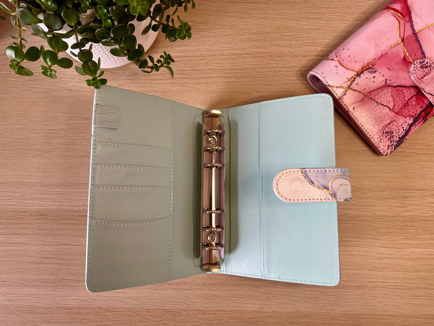 Classeur A6 6 anneaux effet marbré