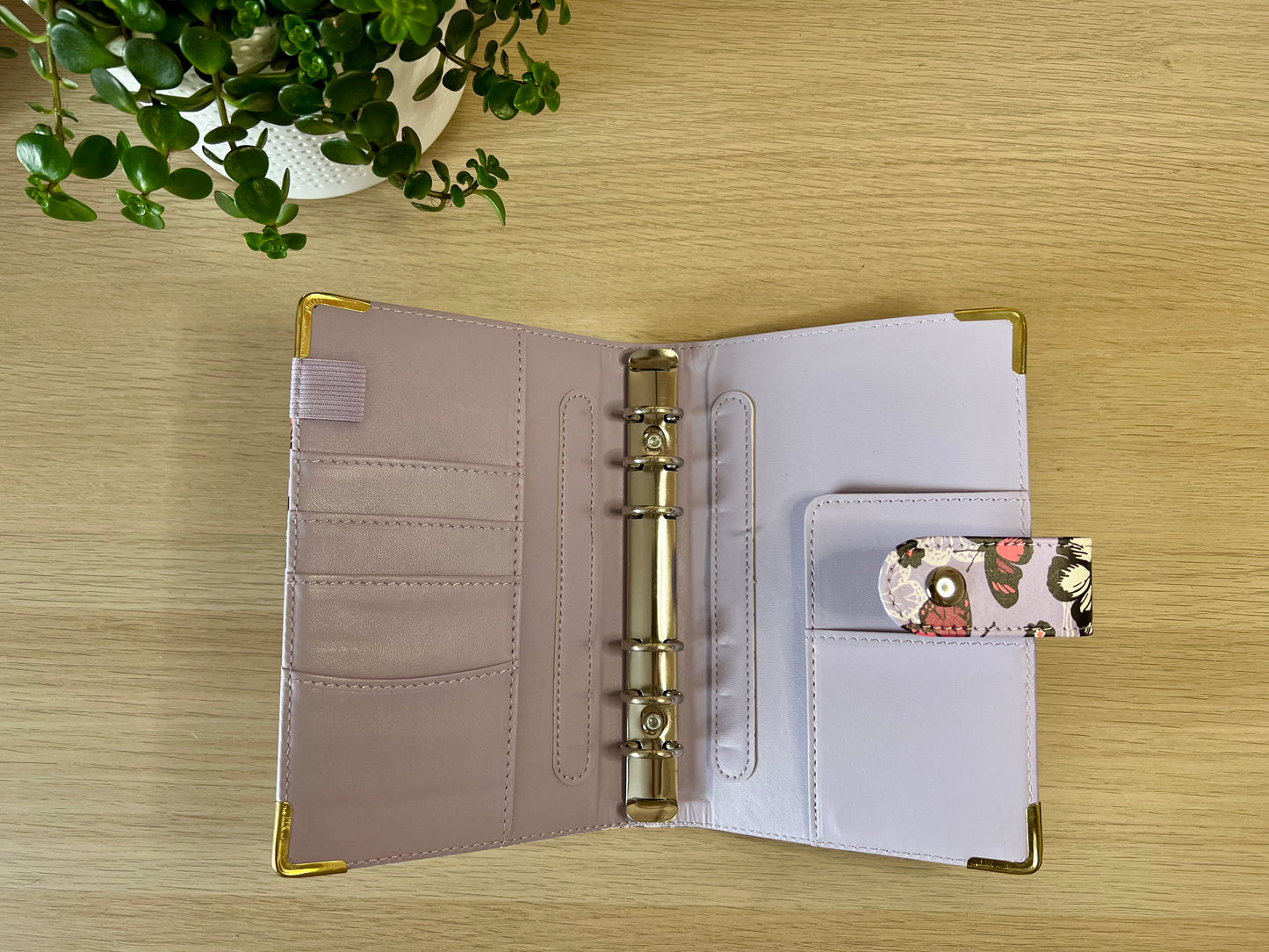 Classeur A6 6 anneaux similicuir