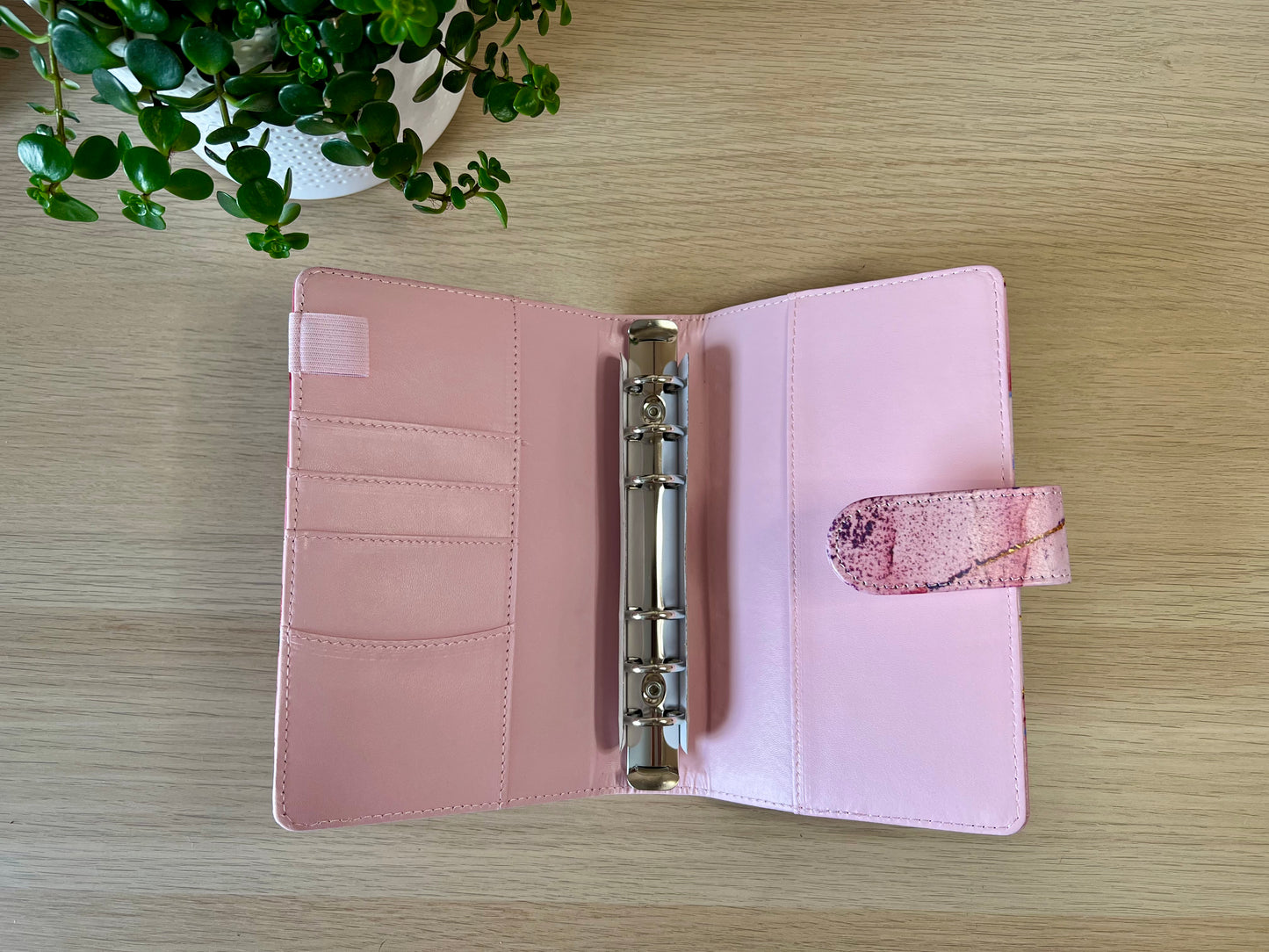 Classeur A6 6 anneaux effet marbré