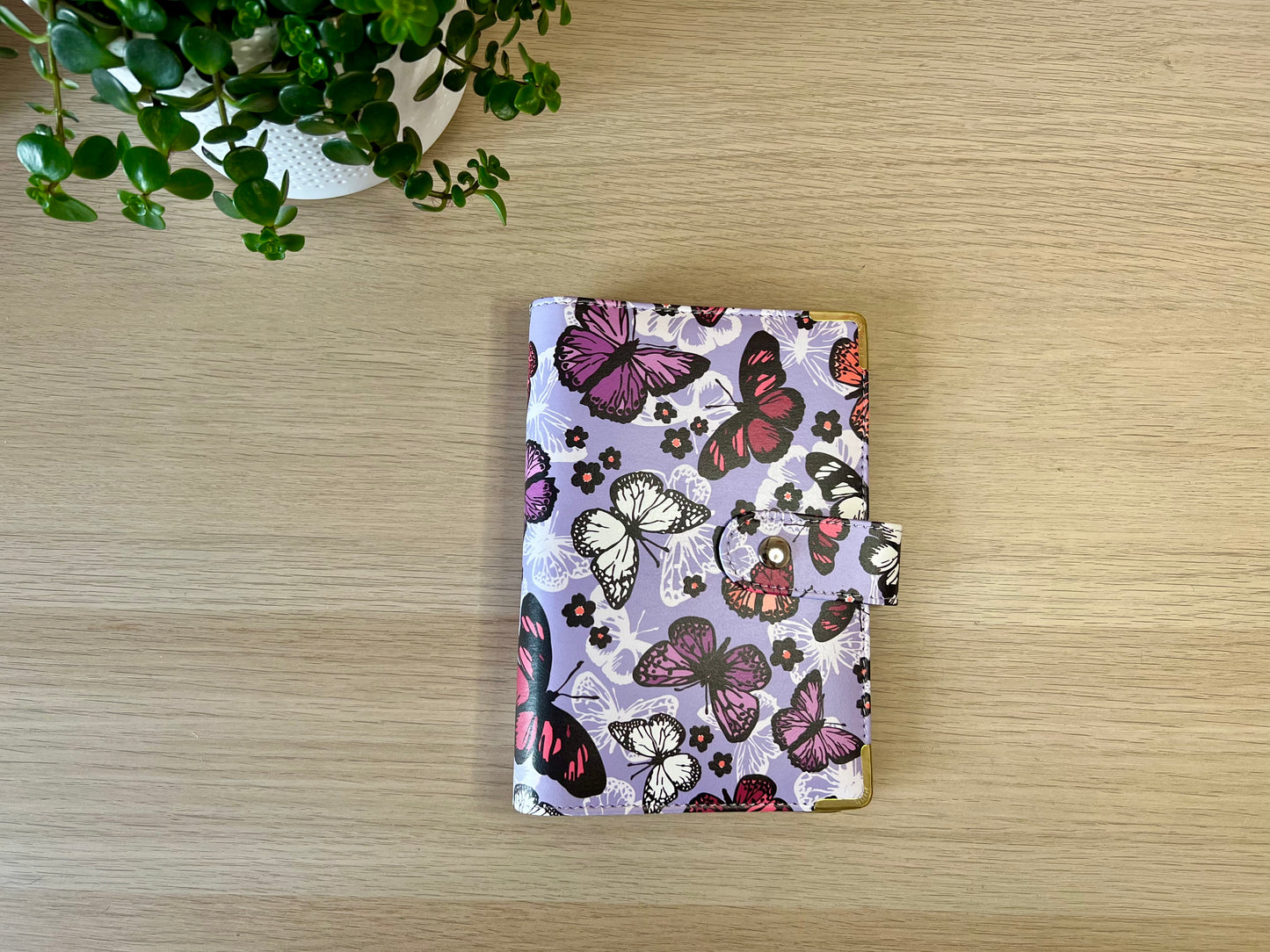 Classeur A6 6 anneaux similicuir