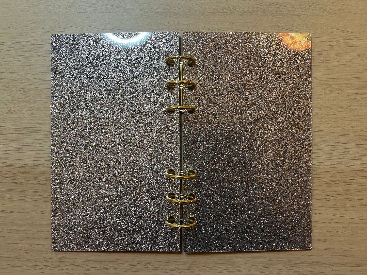 Classeur A6 rigide acrylique pailleté