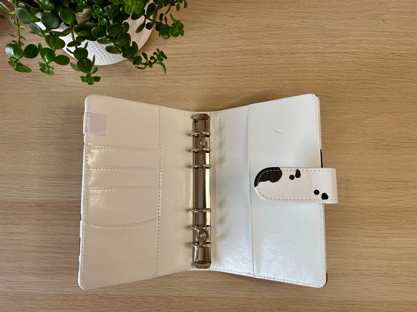 Classeur A6 6 anneaux similicuir