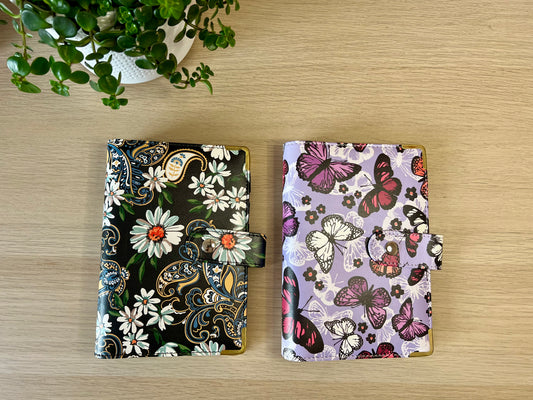 Classeur A6 6 anneaux similicuir