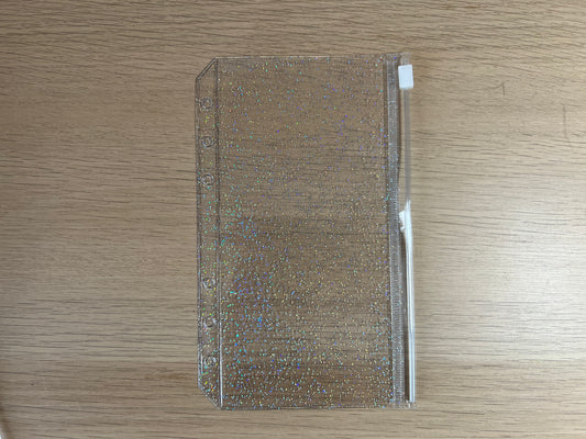 Enveloppe budget zip pailletée A6