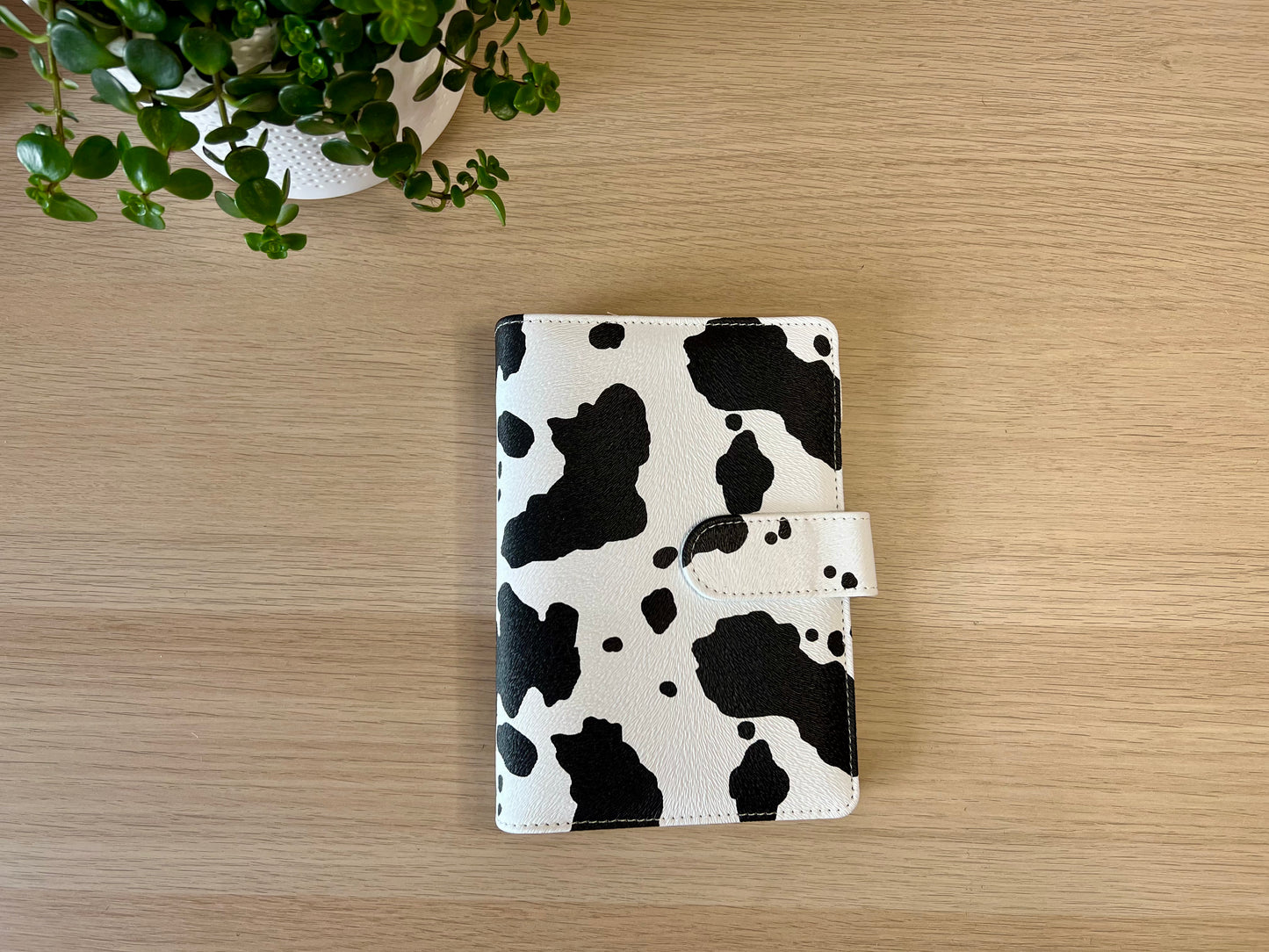 Classeur A6 6 anneaux similicuir