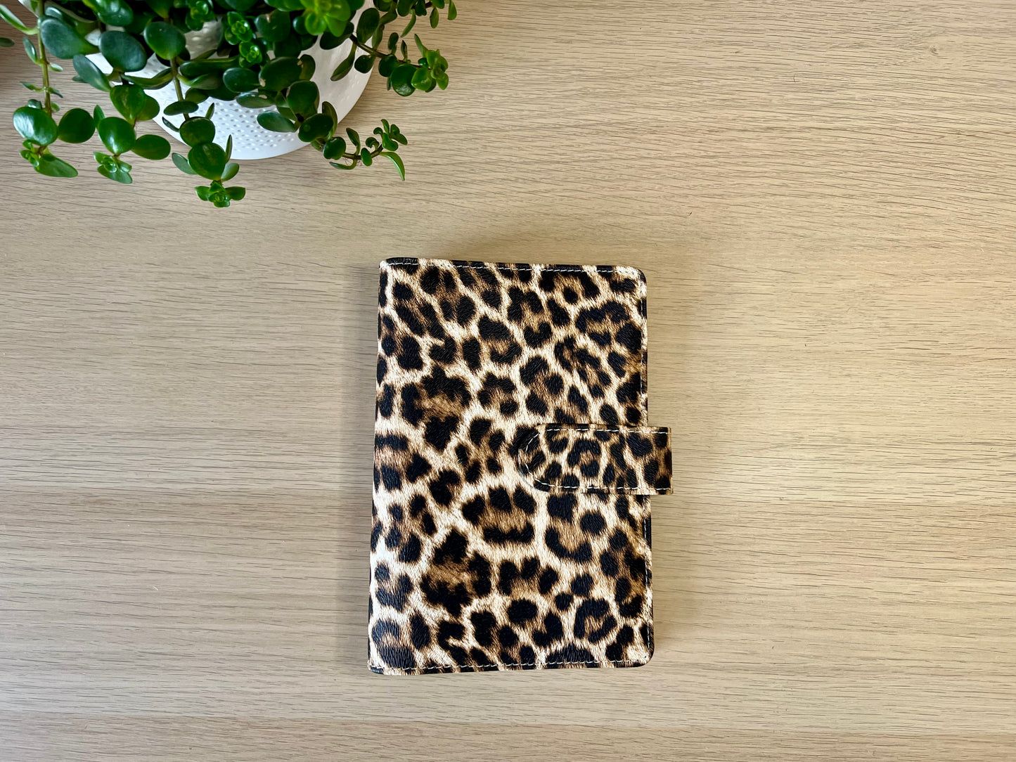 Classeur A6 6 anneaux similicuir